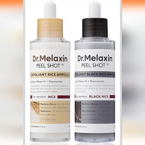 Dr.Melaxin Peel Shot Glow White and Black Rice Ampoule Duo